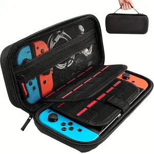 Carrying Case for Nintendo Switch & Switch OLED, Portable Travel Storage Bag Accommodated 20 Games Cartridges, Console Accessories