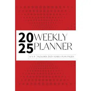 2025 Weekly Engagement Planner 6x9: 12-month, January - December Dated Weekly/Monthly Calendar With Bonus Goals, Notes, and Vision Board Pages Paperback – December 6, 2024