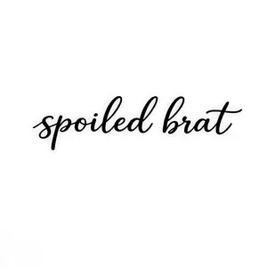 Spoiled Brat Vinyl Decal - Stylish Text Design for Personalization and Decoration