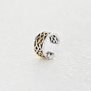 CHIC & ARTSY 925 Sterling Silver Ear Cuff Earrings — Non-Piercing Helix and Conch Cuffs, Adjustable Fine Jewelry for Women and Men