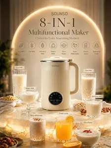 Sounso 8-in-1 Nut Milk Maker No Filter Needed - 40oz Automatic  Plant Milk Machine Self Cleaning 900W for Almond Oat Cashew Milk  Baby Food Smoothies Dairy Free Vegan