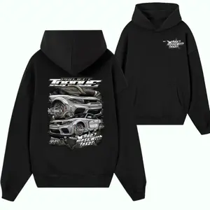 Texas Torque Racing Hoodie – Silver Street Muscle Car Graphic, Don’t Mess With Texas Hoodie, Custom Performance Car Sweatshirt for Racing Fans