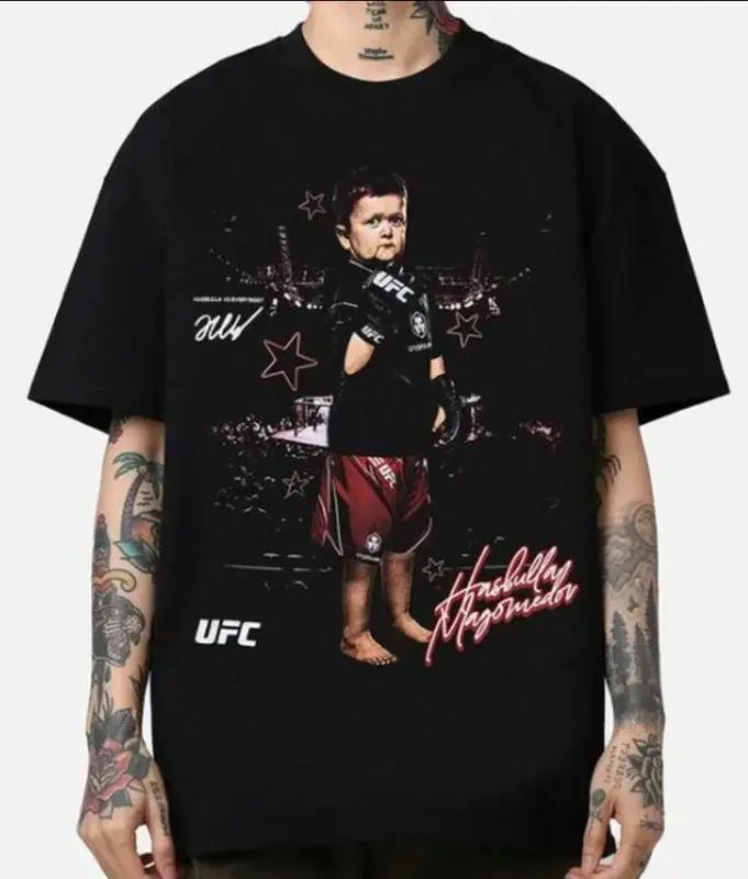 Vintage UFC Hasbulla Signature Graphic T-Shirt, UFC Fan Gift, Men Women Clothing, Menswear Womenswear Top, Unisex Shirt