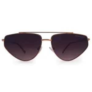 Hasta La Vista - Dark Purple Sunglasses with Round Shape and Stylish Design