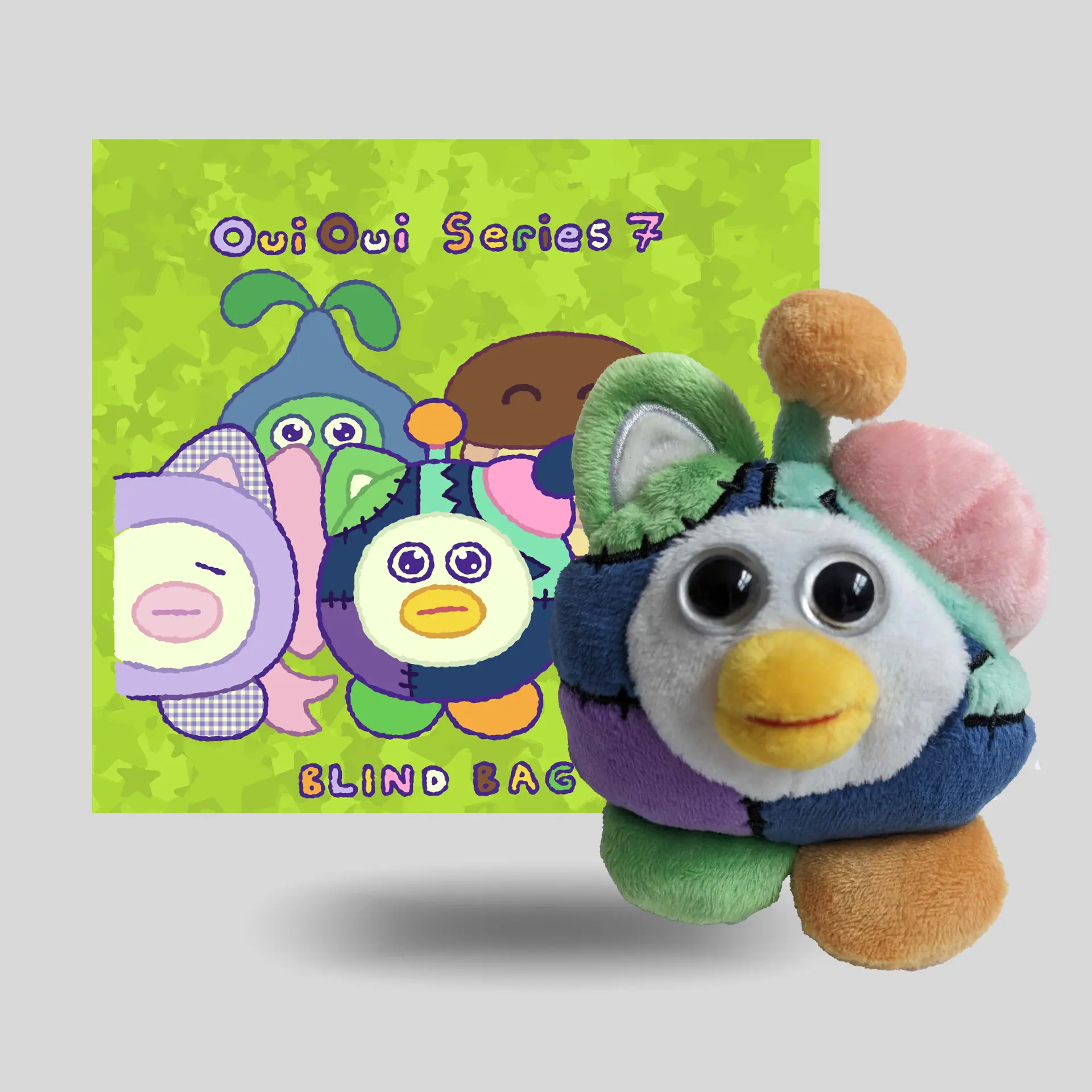 Ouioui Series 7 - 10 Design Blindbag -  Collectable Plush Toy