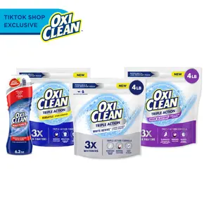 OxiClean Stock Up & Save: Triple Action Laundry Boosters + Stain Pre-Treater Gel Stick