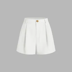 Cider [8 colors, size 0-26] Mid Rise Solid Button Pocket Shorts