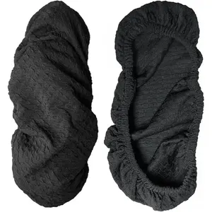 Stretchable Office Chair Armrest Covers – Washable and Removable Arm Covers for Desk and Computer Chairs, Black, 2 PCS/Set