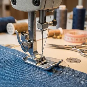 Professional Sewing Machine Presser Foot Kit: Overlock, Hemming, and Blind Stitch Attachments for Home Tailoring. Single/Dual Set with Anti-Slip & Multi-Stitch Adjustments. Precision Sewing Tools Upgrade for Serger & Standard Machines.
