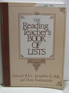 USED-The reading teacher's book of lists by Edward B. Fry (Paperback)