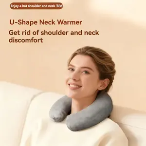 U-Shaped Neck Hot Water Bag 900ML, Soft Outer Cover, Dual Temperature Therapy, Relieves Shoulder Neck Pain, Reusable Leak-Proof Design, Hot Water Bottles