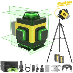 16 Lines Cross Line Tool with 2 Battery ,  1 tripod included, 4x360 Cross Line Laser Level, Leveling Tool for Indoor & Outdoor Use, Suitable for DIY Home Projects, convenient crossbody bag