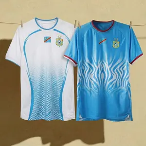 2026 Home & Away CHDC Congo National Soccer Team Style Jersey Home Shirt, Patriotic Football Jersey, All Over Print Unisex Soccer Jersey, Sports Fan Apparel Top