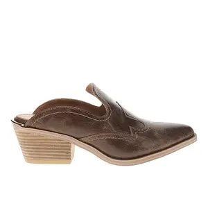 Corkys Womens Saloon Block Pumps Dress Casual Casual Mid Heel 2-3" - Brown