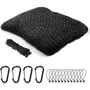 Sports Netting,Golf Practice Net Hitting Net with 33Feet Nylon Rope Also for Baseball, Hockey, Soccer, LAX and More - 10x10ft/10x15ft/10x20ft/10x25ft/10x30ft/10x40ft/10x55ft