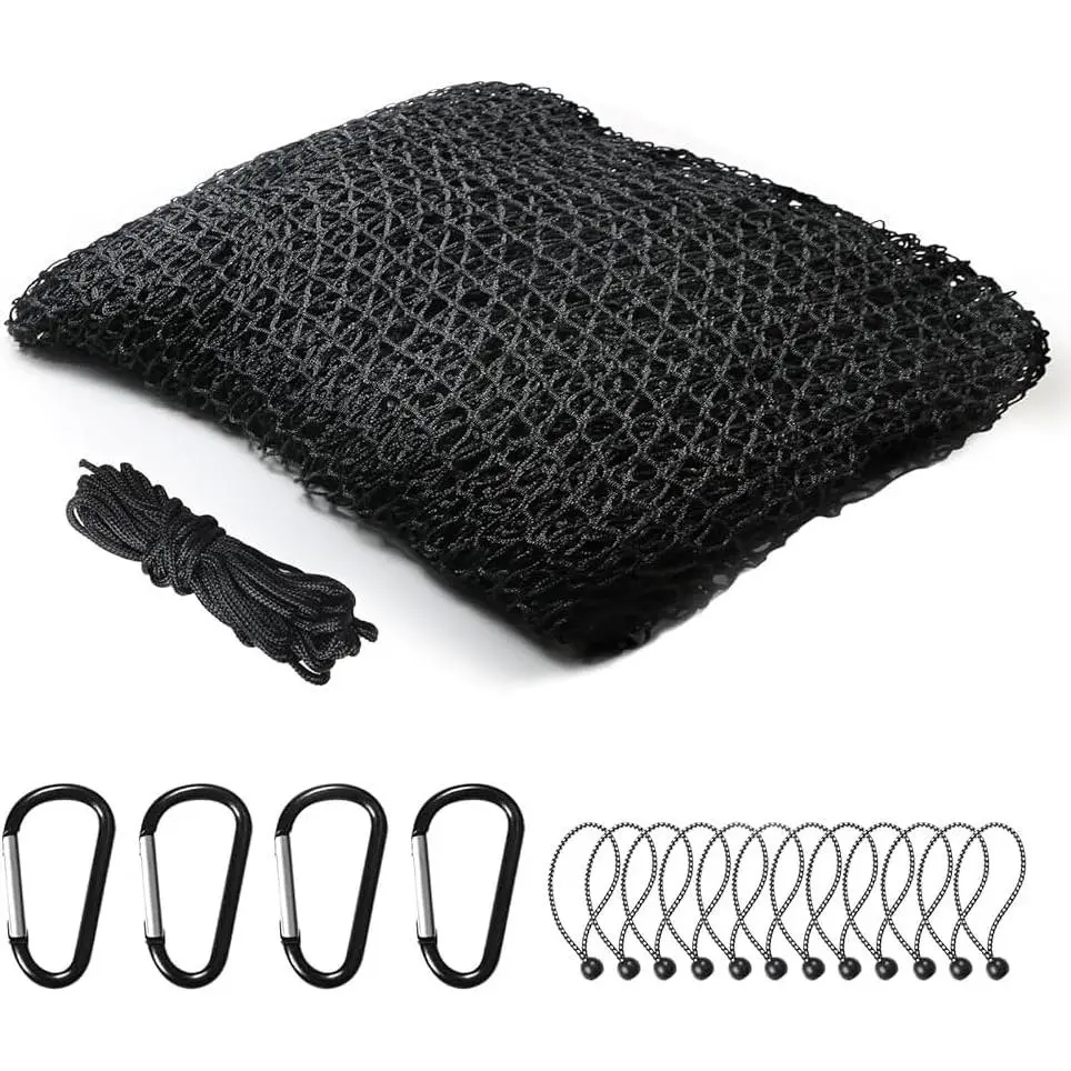 Sports Netting,Golf Practice Net Hitting Net with 33Feet Nylon Rope Also for Baseball, Hockey, Soccer, LAX and More - 10x10ft/10x15ft/10x20ft/10x25ft/10x30ft/10x40ft/10x55ft