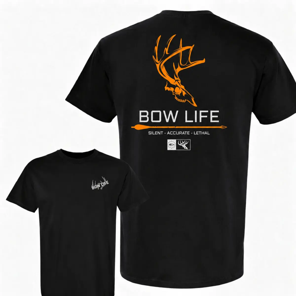 Bow Life Deer Skull Hunting Shirt, Bowhunter Archery T-Shirt, Whitetail Deer Hunter Graphic Tee, Buck Skull Bow Hunting Shirt, Archery Outdoor Unisex Tee, Hunting Gift for Men