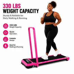 Foldable Treadmill with Adjustable Incline – Quiet Under Desk Walking Pad 330 LBS Capacity for Home & Apartment Gym