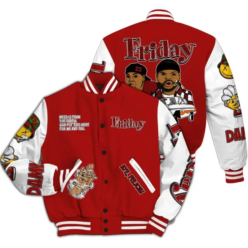 Red Taxi 12s - Friday Sneaker Stress Style All Over Print, Trust None Graffiti Couples Jacket, Baseball Varsity Jacket, Sporty Streetwear Look, Everyday Casual Jacket