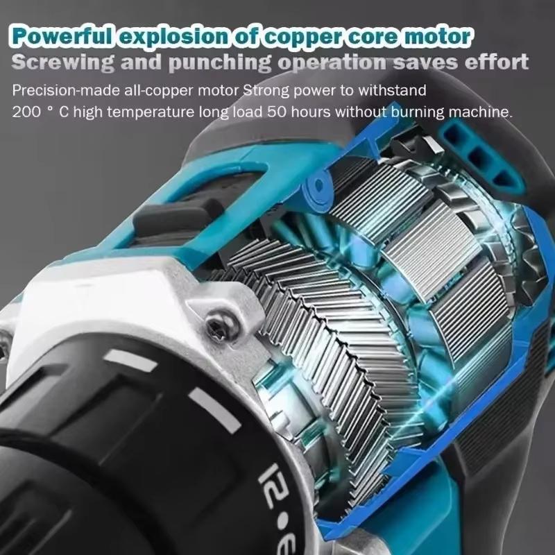 Makita DDF487-10 Cordless Driver Drill: 18V LXT Brushless Motor, Electric Screwdriver Power Tool, Compatible with 18V Battery