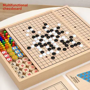 Backgammon Flying Chess Checkers Chess Children's Edition Multi-Functional Chessboard All-in-One Chess Educational Toys for Primary School Students