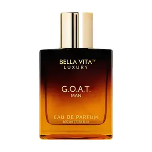 BellaVita Luxury's G.O.A.T. Man  | Eau De Parfum (EDP) | Bergamot, Amber & Vetiver | Woody & Musky | Long Lasting | Cruelty Free