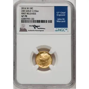 Modern Commemoratives (2016-W 10C-50C Gold Centennial Three Coin Set, First Strike, SP)