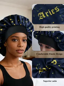 Twelve Zodiac Sleep Cap for Men & Women, Comfortable Night Rest, Lightweight Breathable Fabric, Soft Sleeping Headwear