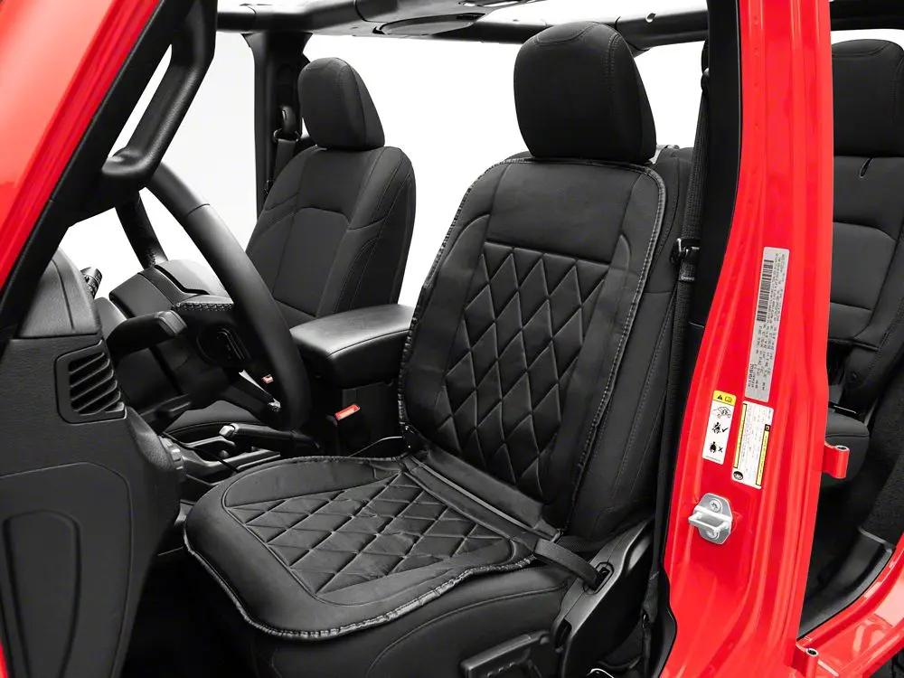 REDROCK Heated Car Seat Cover - Universal Fit Automotive Interior Cushion with Strap Buckle, Plug-in Heat, Plug-and-Play Auto Accessory, Includes AC Adaptor, Suitable for Cars & Indoors (Some Adaptation May Be Required), Car Seat Covers, Auto Accessories