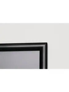 Beemak Plastics WF-1824B 18 x 24 in. Aluminum Snap Frame Wall Mount, Black