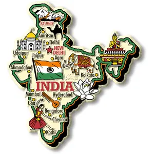 India Jumbo Country Magnet by Classic Magnets