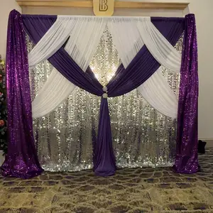 2 Pack White Backdrop Curtains 59"x85" – Wrinkle Free Polyester Drapes for Wedding, Graduation, Birthday Party & Photography Background