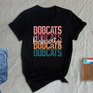 Retro Bobcats Team Shirt, Bobcats School Spirit Shirt, Baseball Bobcats Mascot Tee, Bobcats Fan Shirt, Sport Mascot Gift