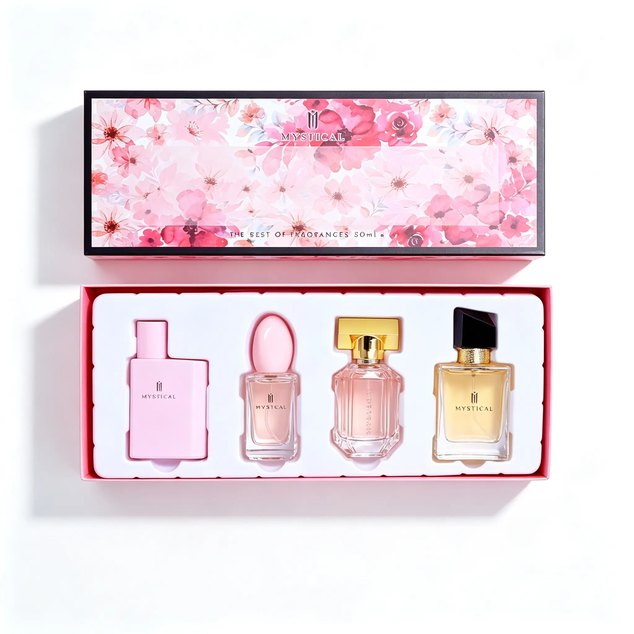 Women's 4-Piece Viral Perfume Gift Set, 30ml Unique Assorted Fragrance Bottles, Floral Gift Box, Self-Care Gifting for Girlfriend (Birthday, Holiday)