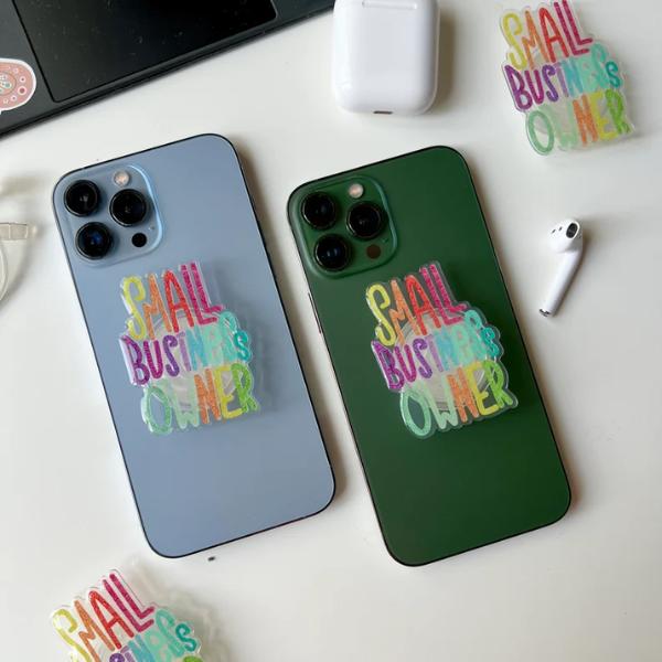Mandala Phone Grip Stand | Small Business Owner Support | Cute Aesthetic Pop Socket for iPhone Samsung Smartphone