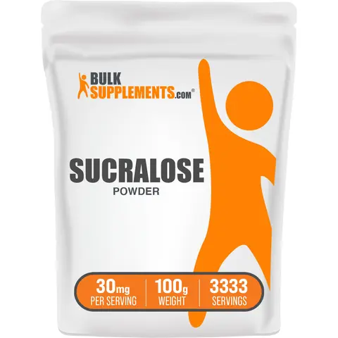 BulkSupplements Sucralose Powder - Low Calorie Sweetener, Sugar Substitute, 0 Added Sugar - For Baking - 100g, 30mg per Serving