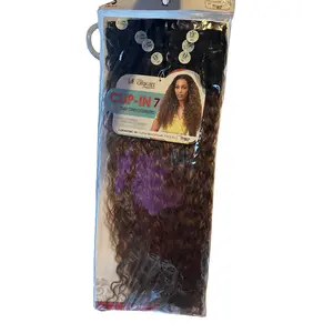 Bobbi Boss Miss Origin Clip-in 7pc [2T} Beach Curl 24", 7PCS Snap Comb Extensions TT1B/27