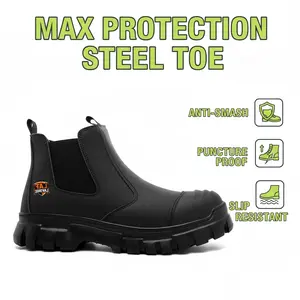 SpringStatements Lightweight Brown Steel Toe Slip Resistant Safety Footwear Work Shoes Splash-Proof Smash-Proof Puncture-Proof Anti-Slip Breathable Men Women Durable Industrial Construction Sneakers Outdoor Heavy Duty Protective Gear