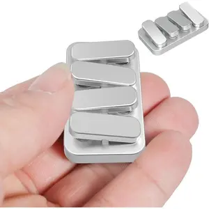 Metal 4 Keys Piano Fidget Toys, EDC Slider Fidget Toys, Anti-Anxiety Stress Relief Toys, Office Desk Toys for ADHD