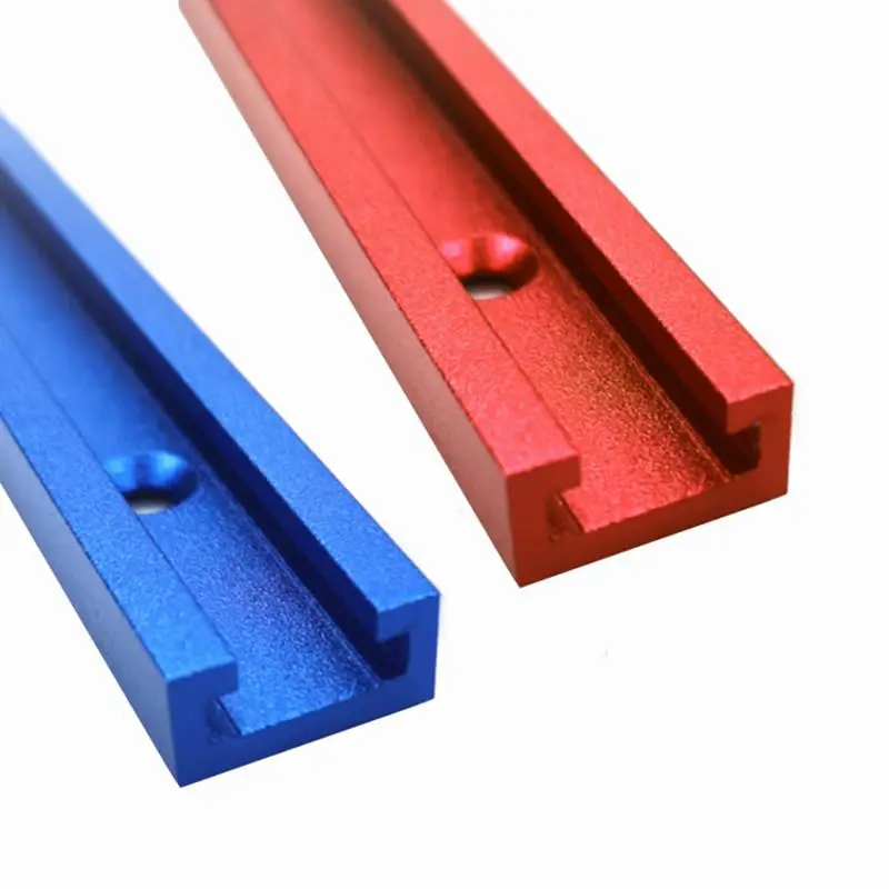 Aluminum Alloy T-track Heavy Duty Strength, Woodworking Chute Rail, T Track T-slot Miter Track Jig T Screw Fixture Slot Table Saw Router Table DIY Tools