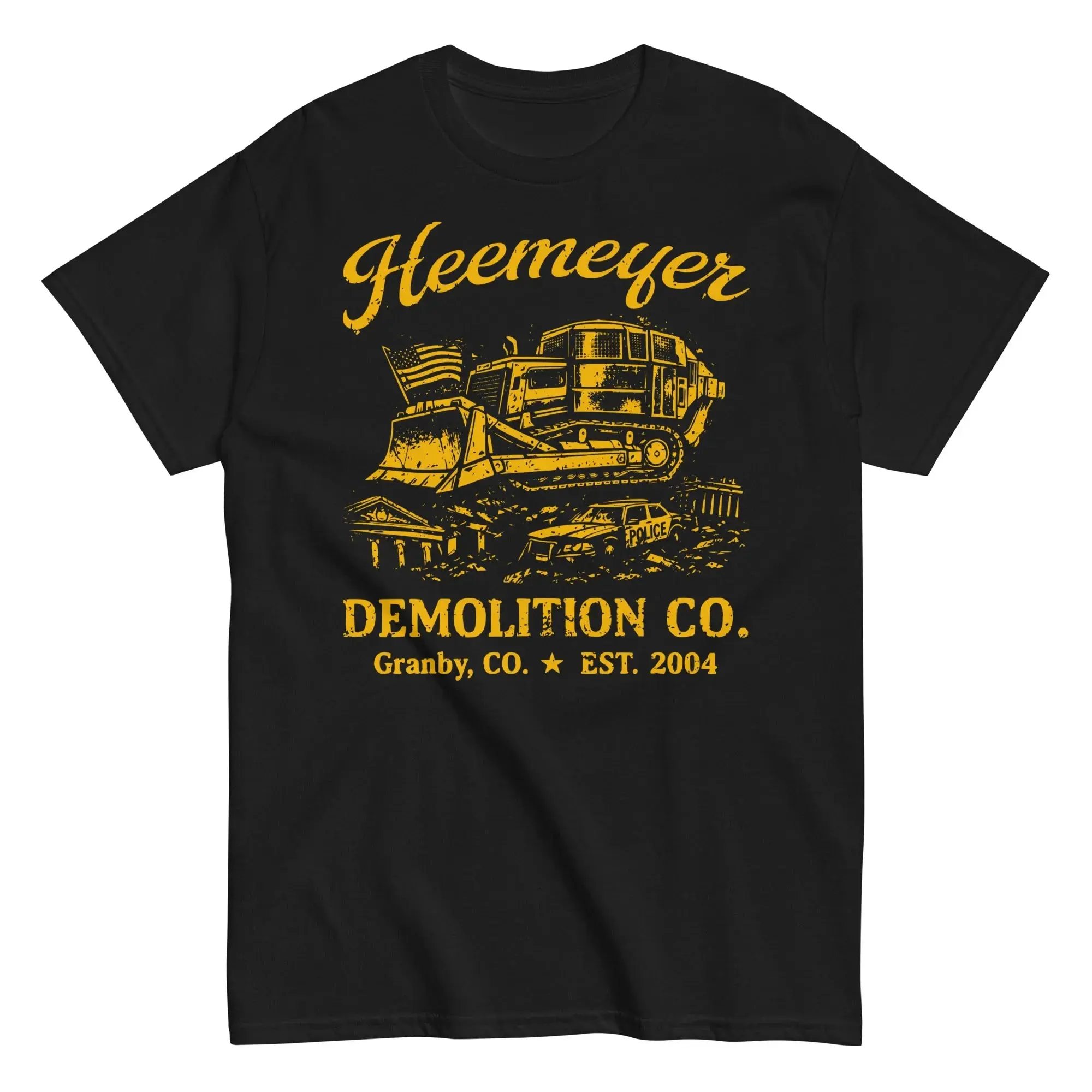 Women's Heemeyer Demolition Co Killdozer Graphic Tee, Relaxed Fit Shortsleeve Tops for Day Wear, Women's Graphic Tees