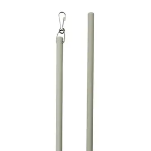 30" Fiberglass Drapery Baton Wand with Stainless Steel Snap Hook