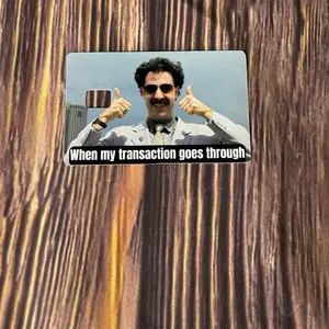 Funny approved  credit card skin sticker decal
