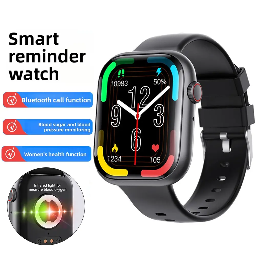 2026 New F70 Bluetooth Calling Smartwatch for Blood Glucose, Blood Pressure, Heart Rate Monitoring, SOS Alarm, Indoor/Outdoor Use, Over 100 S Modes, Multifunctional, Compatible with iOS and Android, Daily Waterproof Band