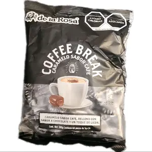 De la Rosa Coffee Break Caramel Sabor Cafe 300g - Beverage Bean Snack with Chocolate Flavor