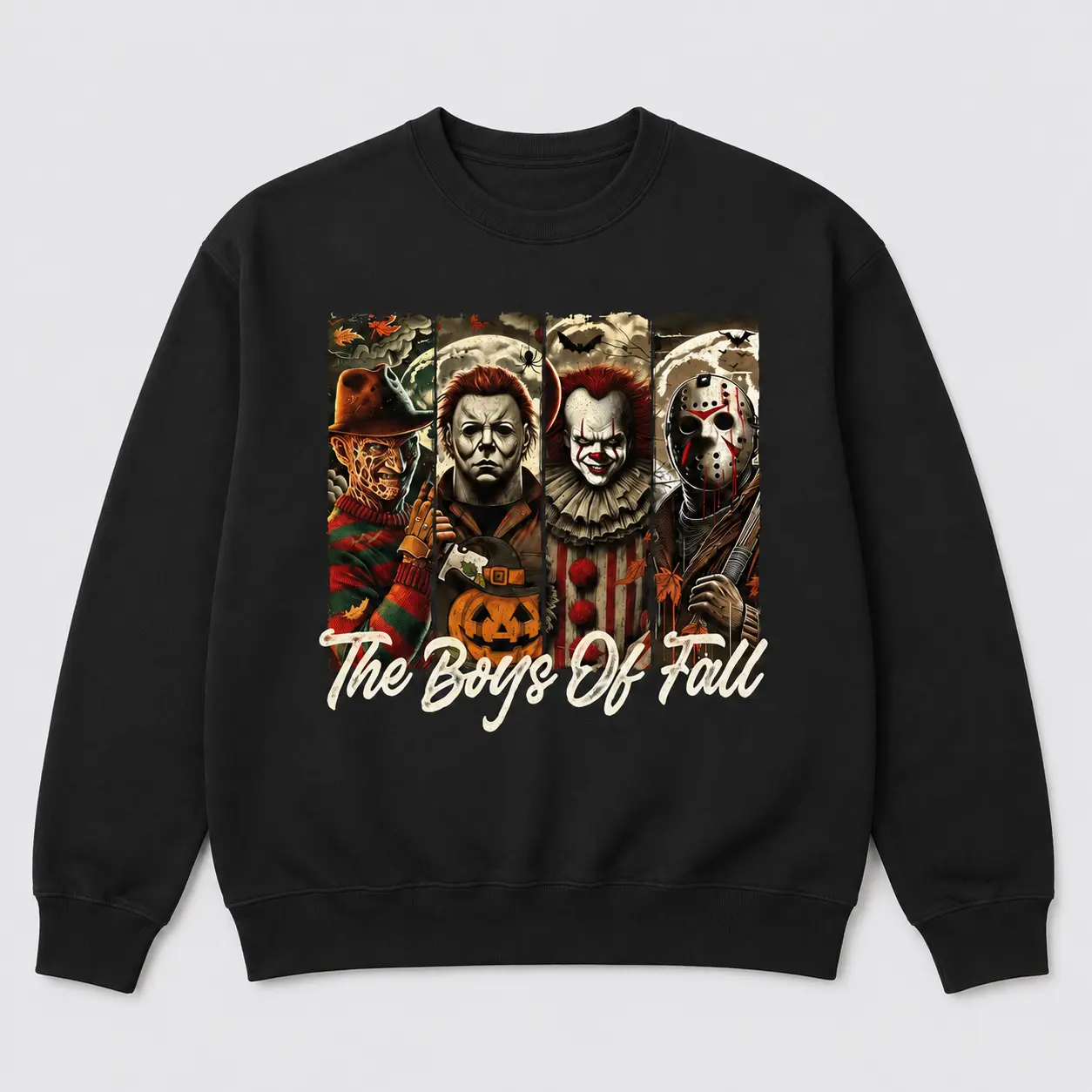 Horror Friends Sweatshirt, Retro Halloween Sweatshirt, The Boys Of Fall for gift Sweatshirt, Horror Movie Halloween Sweatshirt