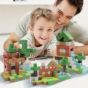 Magnetic building blocks, 80/160 magnetic blocks - building magnets, suitable for boys and girls over 3 years old magnetic toys, cube building toys, perfect holiday gifts