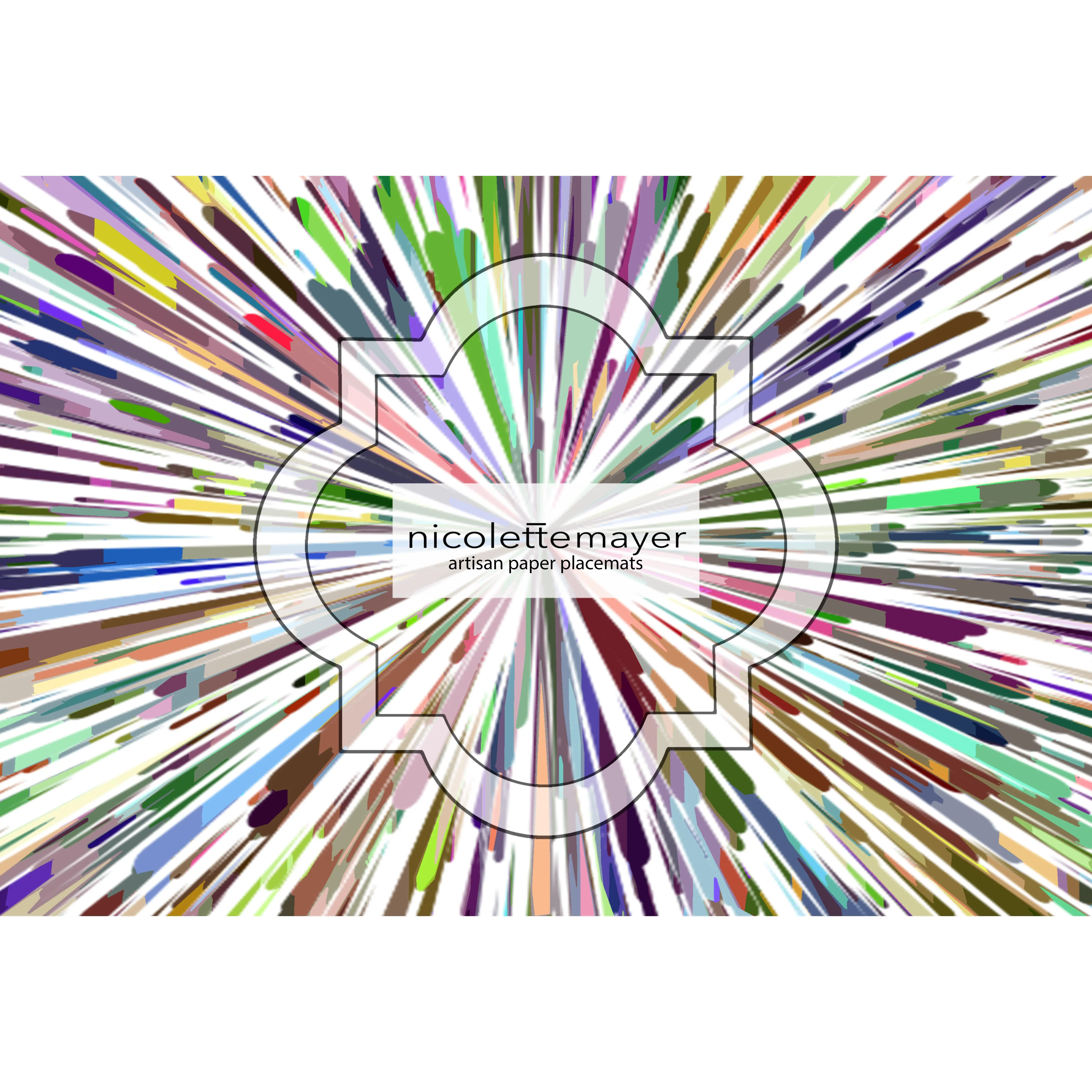 Fireworks White Rectangle Paper Placemat