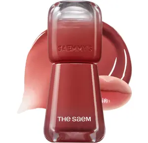 THESAEM Saemmy's Ade Shot Tint 0.1 fl.oz. - 06 Apple Cinnamon Brown - Korean Lip Tint Water Gel Stain with Plump Glowy Finish - Buildable Radiant Gloss Long-Lasting Moisturizing