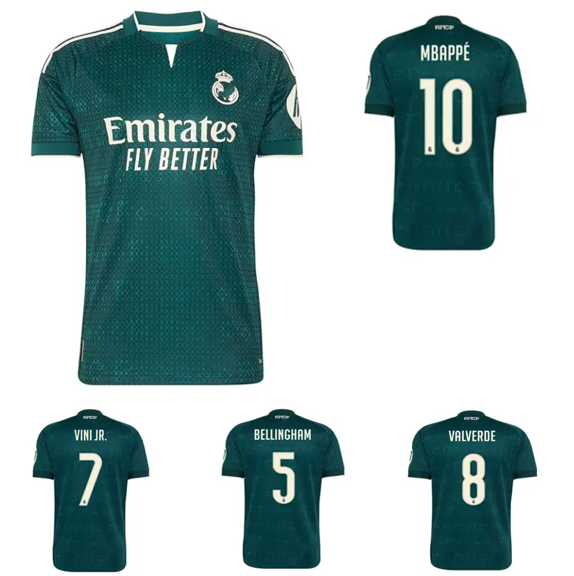 Real Madrid 2026–2027 Dark Green Soccer Jersey 2026 2027 Unisex Football Fan Shirt